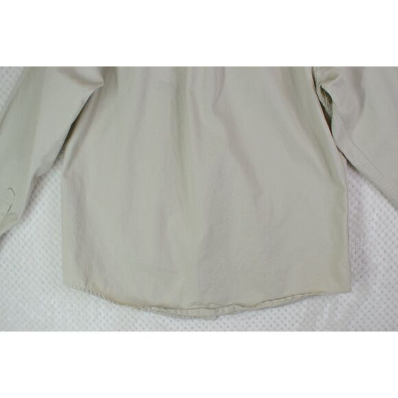 Creekwood Men's XL Tall Khaki Button Down Heavyweight Duck Logo Shirt - Picture 12 of 14